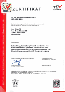 Preview image of TÜV Zertifikat ISO: 50001: 2018 Managementsystems
