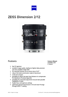 Preview image of ZEISS Dimension 2/12