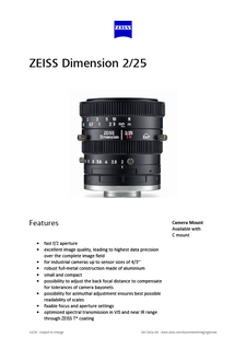 Preview image of ZEISS Dimension 2/25