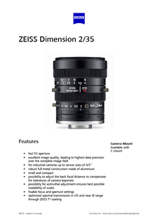 Preview image of ZEISS Dimension 2/35