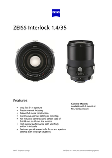 Preview image of ZEISS Interlock 1.4/35