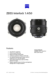 Preview image of ZEISS Interlock 1.4/50