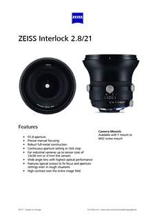 Preview image of ZEISS Interlock 2.8/21